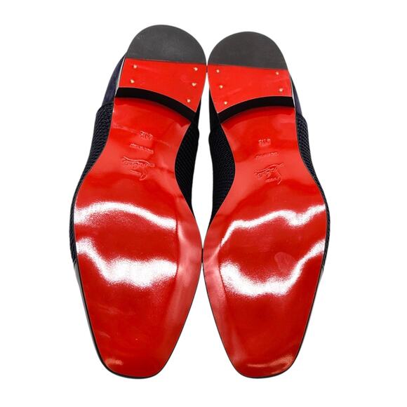 Christian Louboutin Greggo Oxford Leather Shoes Blue EU 41.5 US 8.5 - New $995 - Picture 6 of 8